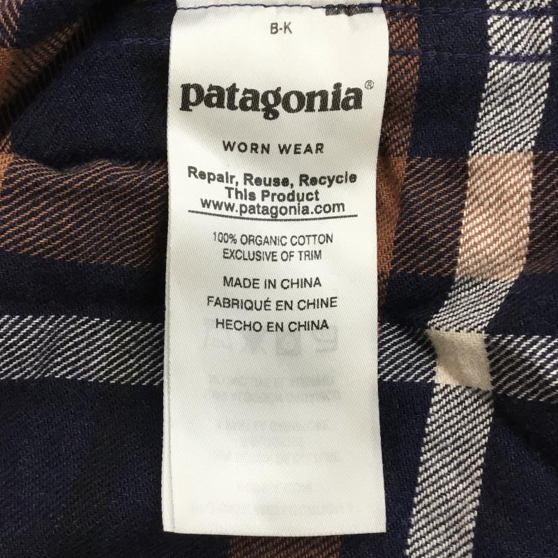 パタゴニア patagonia シャツ、ブラウス 長袖 S チェック 茶 / ブラウン /  メンズ USED 古着 中古 10135943