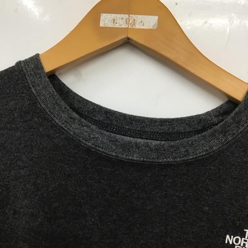 ザノースフェイス THE NORTH FACE Tシャツ 半袖 nt32137 Tシャツ プリントTシャツ 半袖カットソー L ボーダー柄 白 / ホワイト / X 灰 / グレー /  メンズ USED 古着 中古 10129887