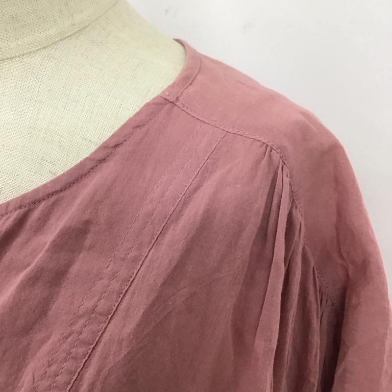 レリューム relume ワンピース ロングスカート 21-040-462-1010-1-0 ロングワンピース 半袖シャツワンピース フレアスカート FREE 無地 桃 / ピンク /  レディース USED 古着 中古 10111762