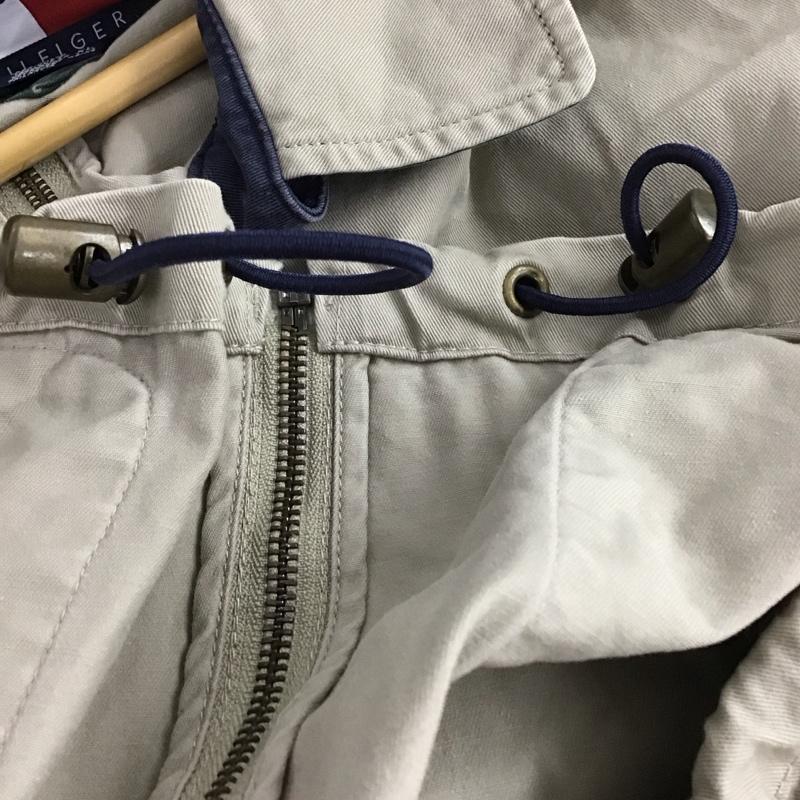 トミーヒルフィガー TOMMY HILFIGER ジャケット、上着 ジャンパー、ブルゾン ジップアップジャケット アウター カラージャケット 90s XL ロゴ、文字 ベージュ / ベージュ /  メンズ USED 古着 中古 10148131