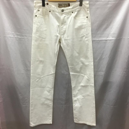 ノティファイ NOTIFY パンツ デニム、ジーンズ デニムパンツ ストレートパンツ ワイドパンツ カジュアルパンツ 30インチ 無地 白 / ホワイト /  メンズ USED 古着 中古 10115759