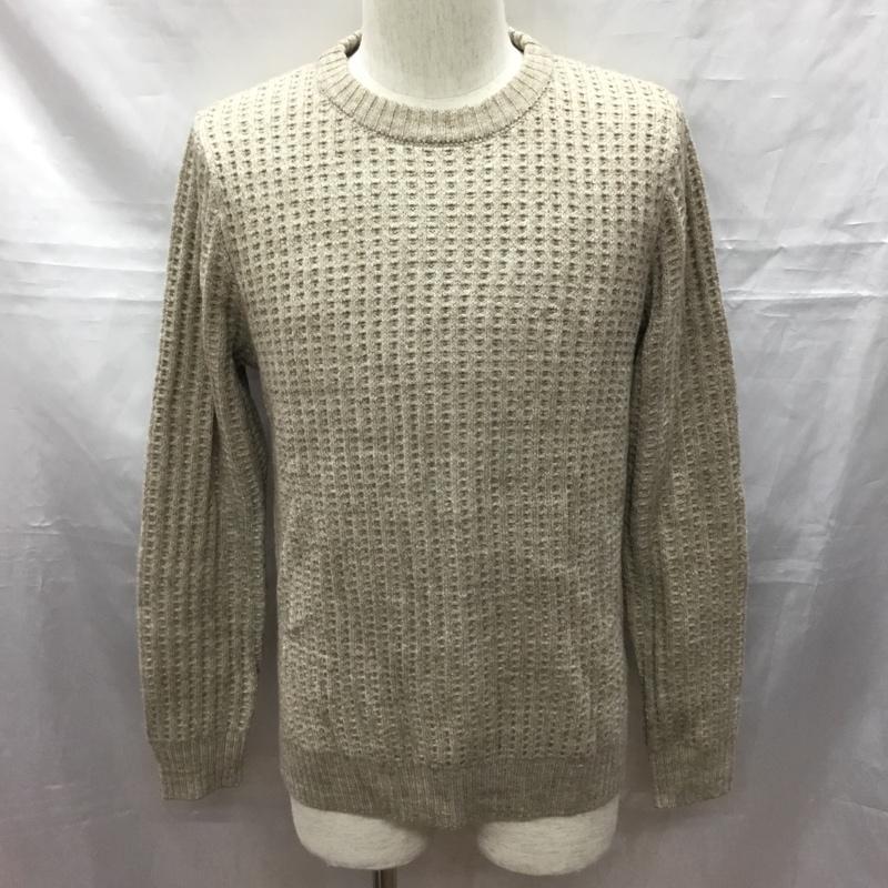 ビームス ハート BEAMS HEART ニット、セーター 長袖 長袖ニットカットソー ニット セーター クルーネックニット M 総柄 茶 / ブラウン /  メンズ USED 古着 中古 10116582