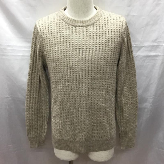 ビームス ハート BEAMS HEART ニット、セーター 長袖 長袖ニットカットソー ニット セーター クルーネックニット M 総柄 茶 / ブラウン /  メンズ USED 古着 中古 10116582