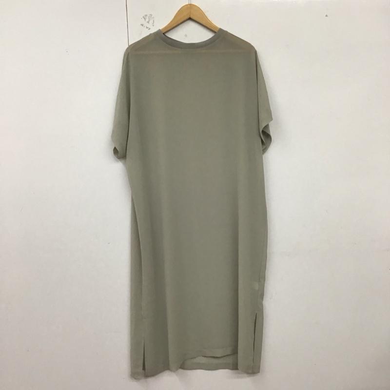 ビューティアンドユースユナイテッドアローズ BEAUTY&YOUTH UNITED ARROWS ワンピース ロングスカート 1626-137-4124 シフォンレイヤード ドルマンスリーブワンピース 無地 灰 / グレー /  レディース USED 古着 中古 10129170