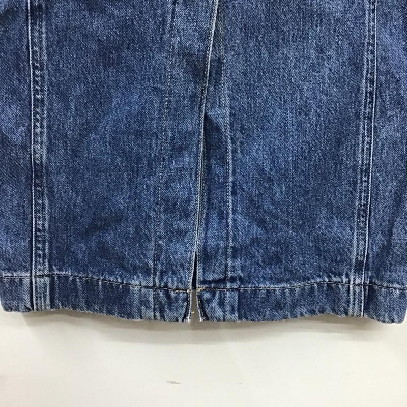 リーバイス Levi s ワンピース ロングスカート 85386-0001 ノースリーブ フロントボタン デニムワンピース S 無地 水色 / ライトブルー /  レディース USED 古着 中古 10131523