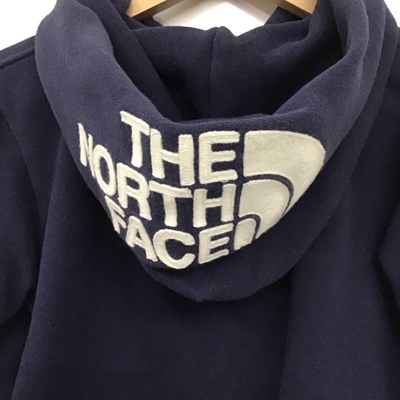 ザノースフェイス THE NORTH FACE パーカー 長袖 ジップパーカー 150cm 無地 紺 / ネイビー /  ボーイズ USED 古着 中古 10140369