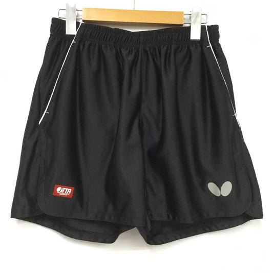 バタフライ BUTTERFLY パンツ ショートパンツ 51770-278 Voパンツ 卓球ウェア スポーツウェア タグ付き L ワンポイント 黒 / ブラック / X 銀 / シルバー /  メンズ USED 古着 中古 10135695