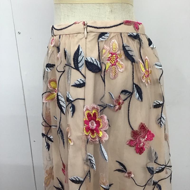 ザラベーシック ZARA BASIC スカート ロングスカート 7901 752 330 チュール XS 花柄 桃 / ピンク /  レディース USED 古着 中古 10109501