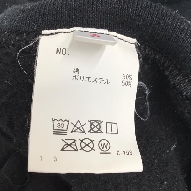 ハリウッドランチマーケット HRMARKET トレーナー 長袖 長袖トレーナー スウェット クルーネック プルオーバー L ロゴ、文字 黒 / ブラック /  メンズ USED 古着 中古 10132681