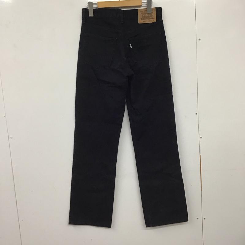 リーバイストラウスアンドコー Levi Strauss & co. パンツ デニム、ジーンズ デニムパンツ スリムパンツ カジュアルパンツ ストレッチパンツ 29インチ 無地 黒 / ブラック /  メンズ USED 古着 中古 10136673