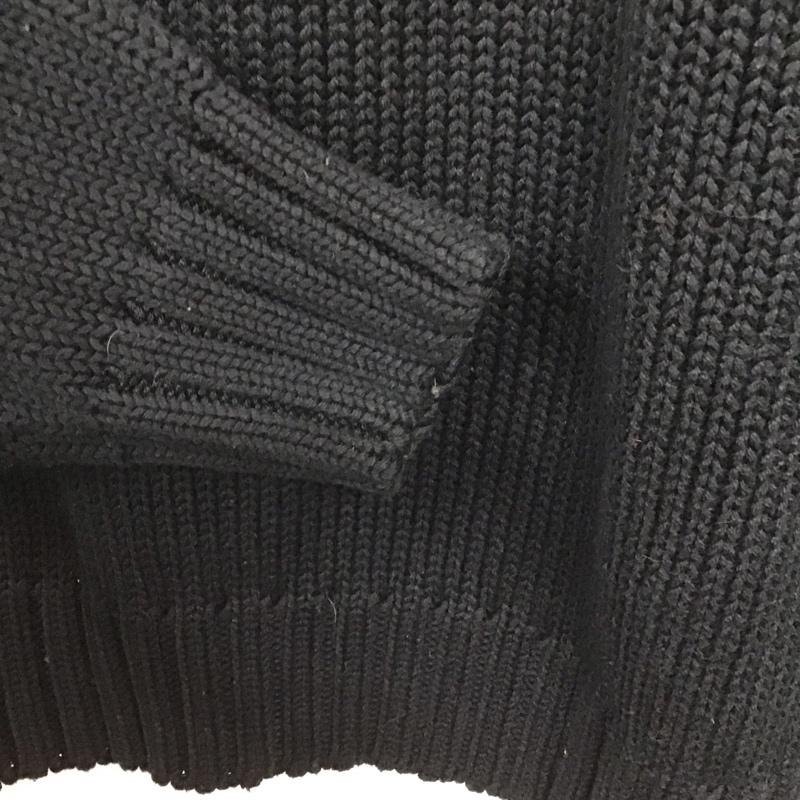 ポロスポーツラルフローレン POLOSPORT ニット、セーター 長袖 長袖ニットカットソー スタンドカラージップアップネック セーター L ロゴ、文字 黒 / ブラック /  メンズ USED 古着 中古 10140269