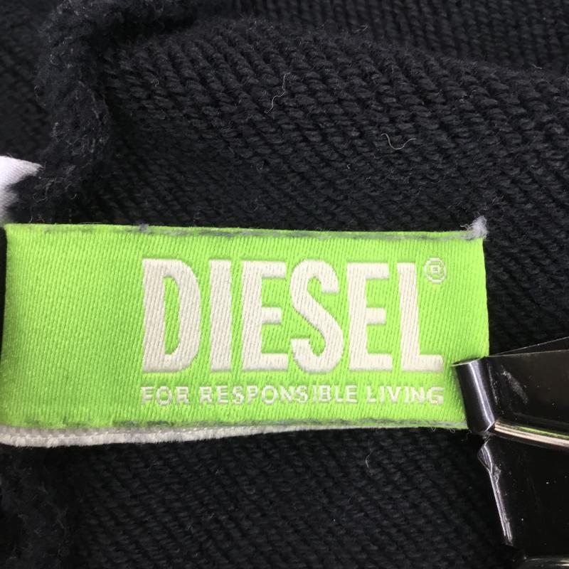 ディーゼル DIESEL パーカー 長袖 XS ロゴ、文字 黒 / ブラック /  レディース USED 古着 中古 10137313