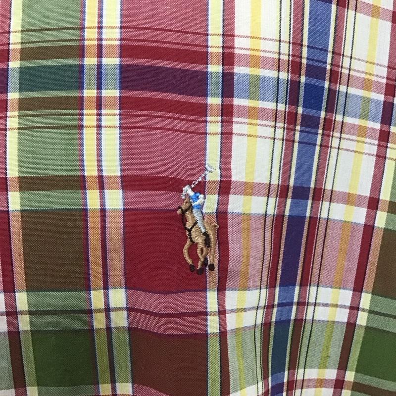 ポロバイラルフローレン Polo by RALPH LAUREN シャツ、ブラウス 長袖 長袖シャツ カジュアルシャツ カラーシャツ ボタンダウンシャツ チェックシャツ チェック マルチカラー / マルチカラー /  メンズ USED 古着 中古 10107241