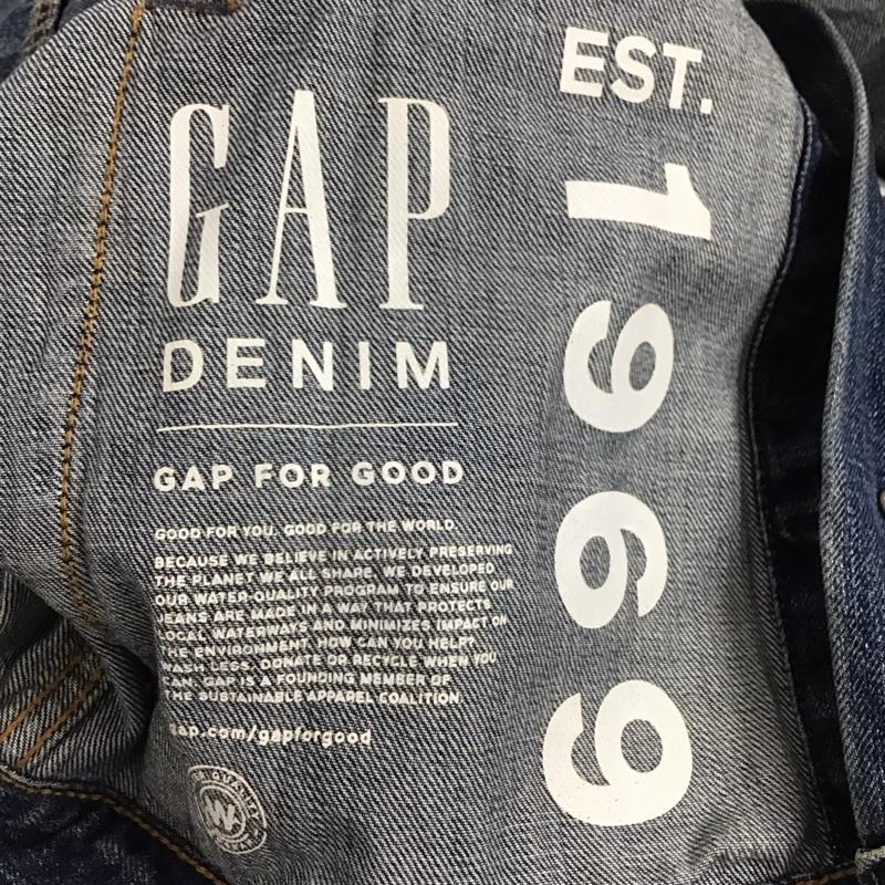 ギャップ GAP ジャケット、上着 ジャケット、ブレザー デニムジャケット Gジャン アウター カジュアルジャケット M 無地 インディゴ / インディゴ /  メンズ USED 古着 中古 10143130