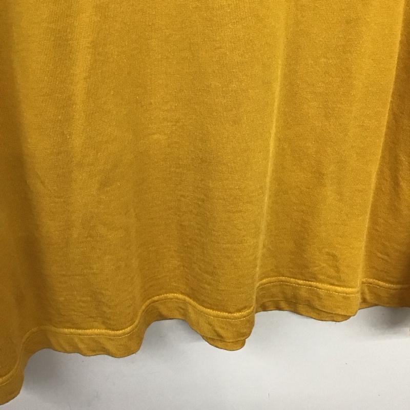 トミー ジーンズ TOMMY JEANS Tシャツ 半袖 半袖カットソー プリントTシャツ Vネックカットソー XL ロゴ、文字 黄 / イエロー /  メンズ USED 古着 中古 10132603