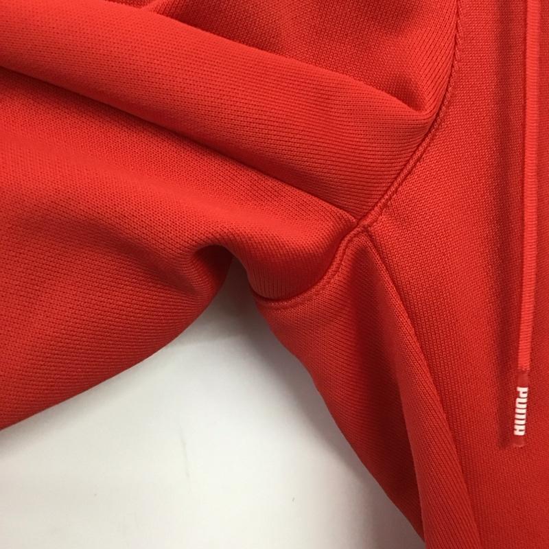 プーマ PUMA パンツ ワークパンツ、ペインターパンツ ワイドパンツ カジュアルパンツ ワークパンツ ジャージ M ロゴ、文字 赤 / レッド /  メンズ USED 古着 中古 10139287