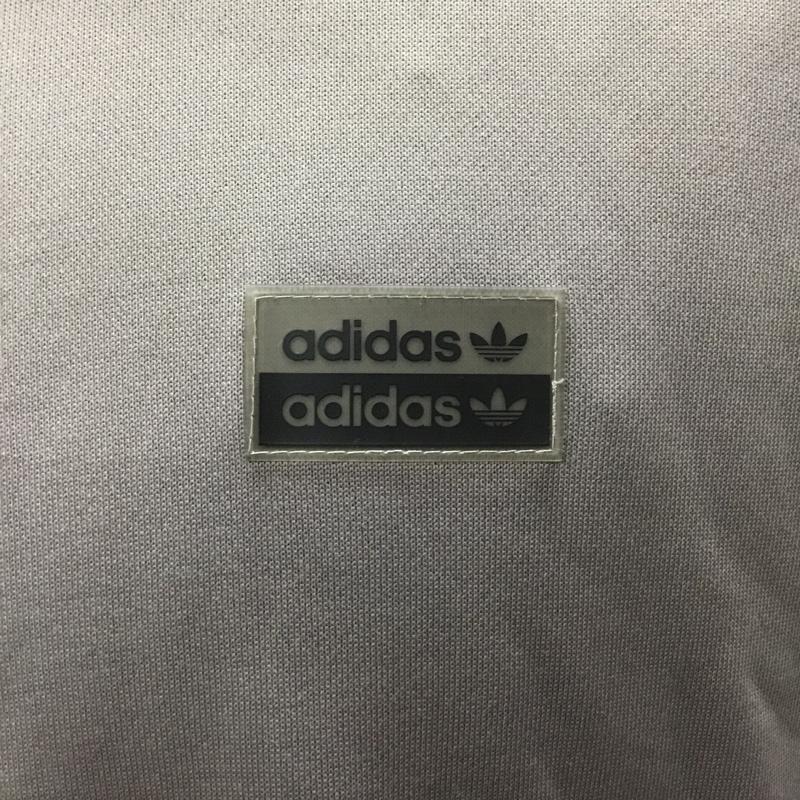 アディダス adidas ジャケット、上着 ジャンパー、ブルゾン gn3288 スポーツウェアー ジップアップジャケット ジャージ L ロゴ、文字 灰 / グレー /  メンズ USED 古着 中古 10114160