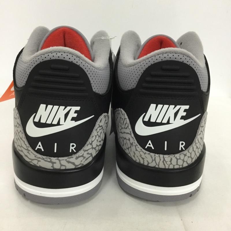 ナイキ NIKE スニーカー スニーカー DN3707 010 AIR JORDAN 3 RETRO 28.5cm 箱有 28.5cm ロゴ、文字 黒 / ブラック / X 灰 / グレー /  メンズ USED 古着 中古 10131580