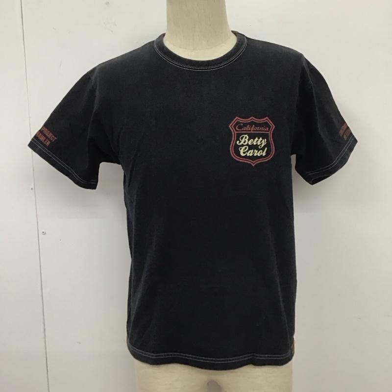 フラットヘッド The Flat Head Tシャツ 半袖 半袖カットソー プリントTシャツ クルーネックカットソー 40 プリント 黒 / ブラック /  メンズ USED 古着 中古 10111647