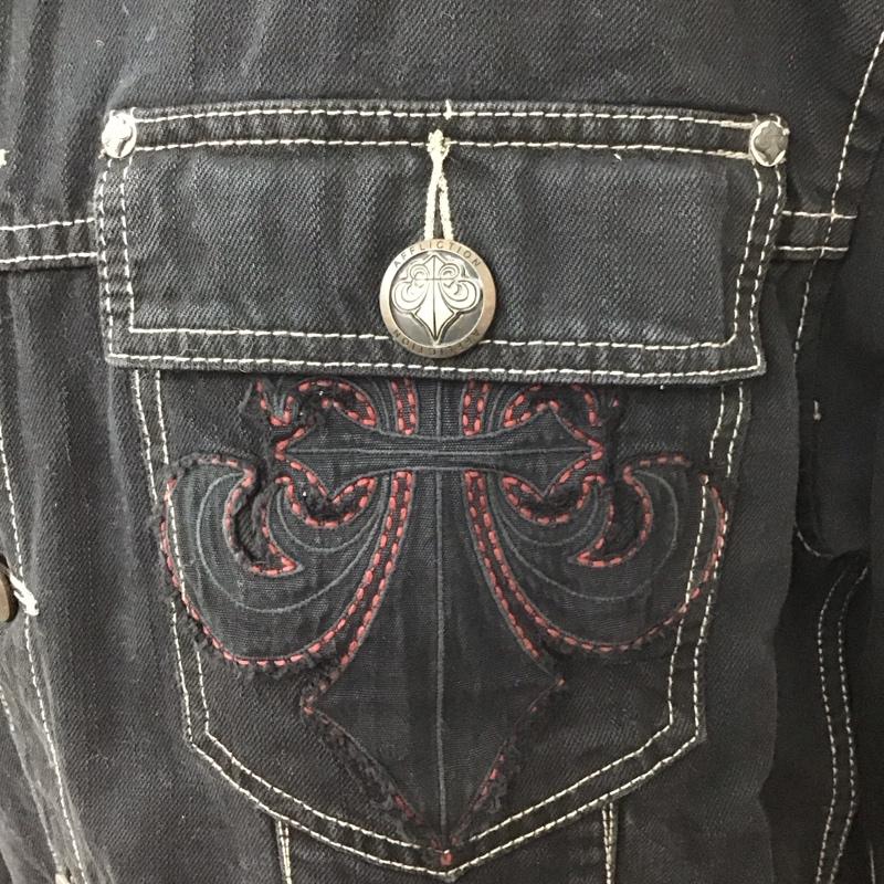 古着 USED ジャケット、上着 ジャケット、ブレザー コットン ステッチ AFFLICTION XXL ロゴ、文字 黒 / ブラック /  メンズ USED 古着 中古 10117964