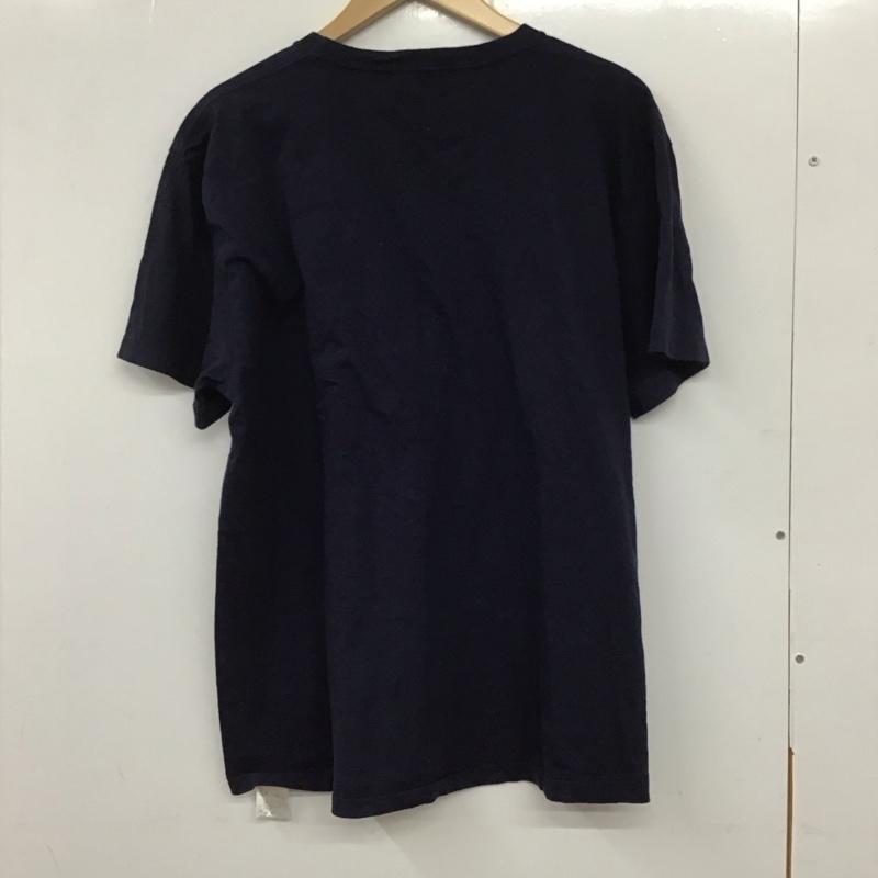 ポロバイラルフローレン Polo by RALPH LAUREN Tシャツ 半袖 半袖カットソー プリントTシャツ クルーネックカットソー L ロゴ、文字 紺 / ネイビー /  メンズ USED 古着 中古 10133196