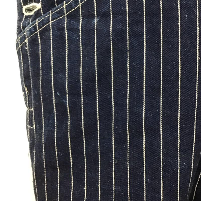 ウエアハウス WAREHOUSE サロペット・オーバーオール サロペット、オーバーオール オーバーオール つなぎ オールインワン L ストライプ インディゴ / インディゴ /  メンズ USED 古着 中古 10149069
