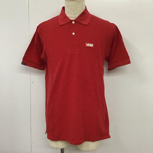 バンズ VANS ポロシャツ 半袖 CD18HS-MS01 ボックスロゴ タグ付き XL ロゴ、文字 赤 / レッド /  メンズ USED 古着 中古 10114627