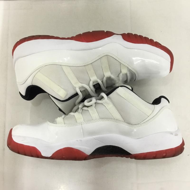 ナイキ NIKE スニーカー スニーカー 528895 101 AIR JORDAN 11 RETRO LOW 31cm 箱有 ロゴ、文字 白 / ホワイト / X 黒 / ブラック / X 赤 / レッド /  メンズ USED 古着 中古 10144823