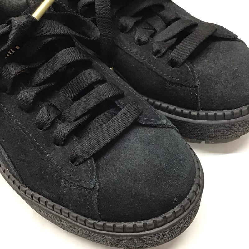 プーマ PUMA スニーカー スニーカー 365830-01 スウェード プラットフォーム 23cm 23.0cm ロゴ、文字 黒 / ブラック /  レディース USED 古着 中古 10115651
