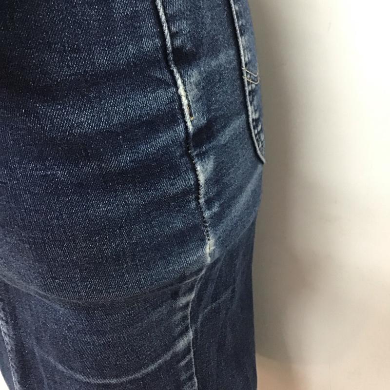リー Lee スカート ひざ丈スカート LL0708 HERITAGE LASTIC HIGHペンシルスカート XS 無地 青 / ブルー /  レディース USED 古着 中古 10112989