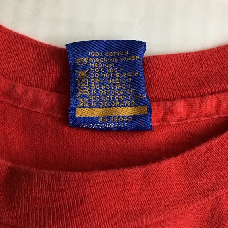 オーシャンパシフィック ocean pacific Tシャツ 半袖 クルーネック バックプリント OP M ロゴ、文字 赤 / レッド /  メンズ USED 古着 中古 10121342