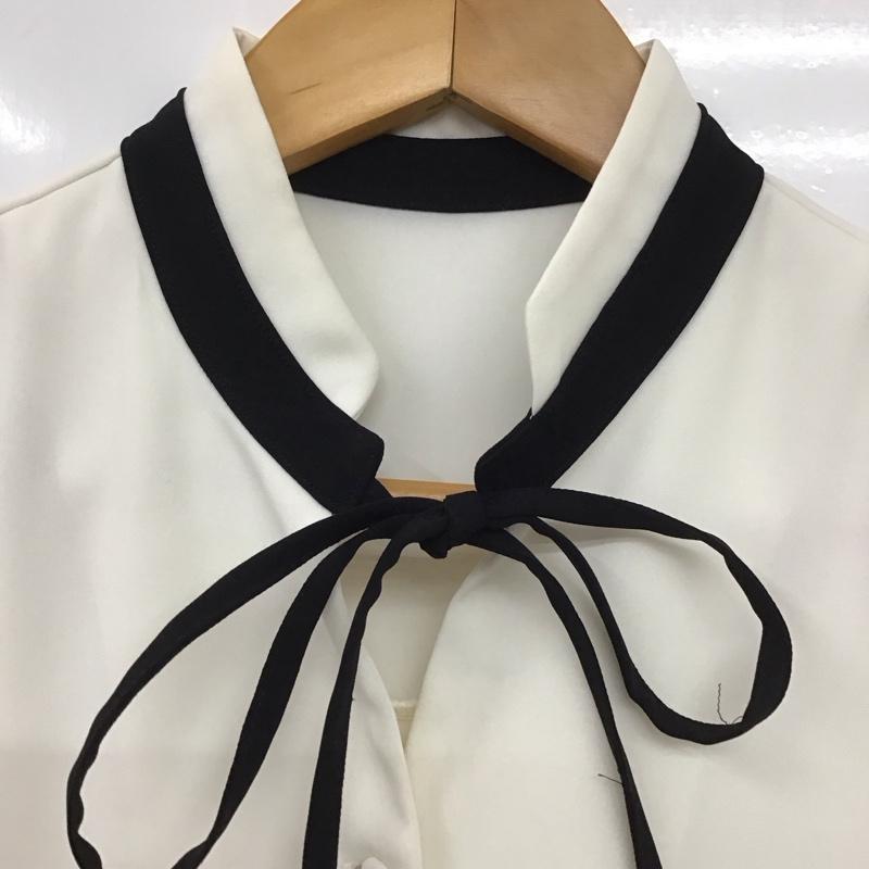 フェンネル FENNEL シャツ、ブラウス 半袖 ノースリーブシャツ ノーカラーシャツ 前ボタン 無地 白 / ホワイト /  レディース USED 古着 中古 10132951