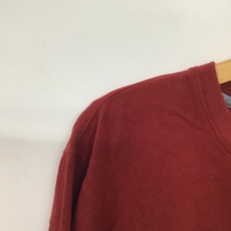 エディーバウアー Eddie Bauer カットソー 長袖 長袖カットソー M 無地 えんじ / ワインレッド /  メンズ USED 古着 中古 10143185