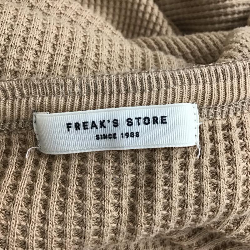 フリークスストア FREAK S STORE ワンピース ロングスカート 183-3123 ワッフル 長袖 FREE 無地 ベージュ / ベージュ /  レディース USED 古着 中古 10114981
