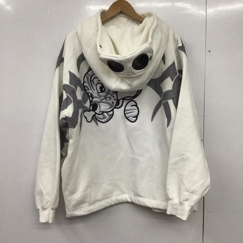 ガルフィー GALFY パーカー 長袖 無地 白 / ホワイト /  メンズ USED 古着 中古 10145771