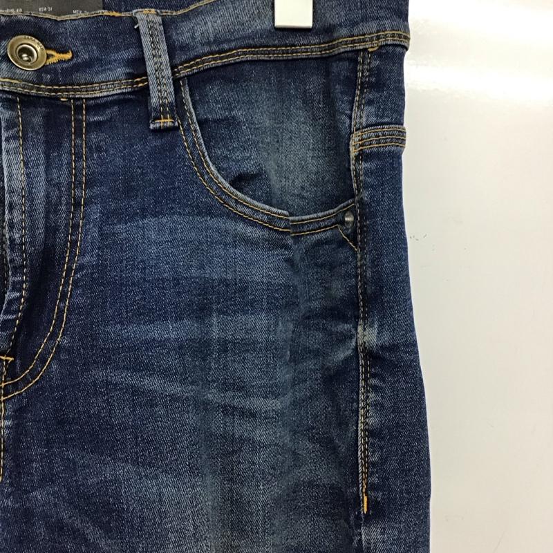 ザラ ZARA パンツ デニム、ジーンズ デニムパンツ スリムパンツ カジュアルパンツ ストレッチパンツ 40インチ ダメージ加工 インディゴ / インディゴ /  メンズ USED 古着 中古 10147079