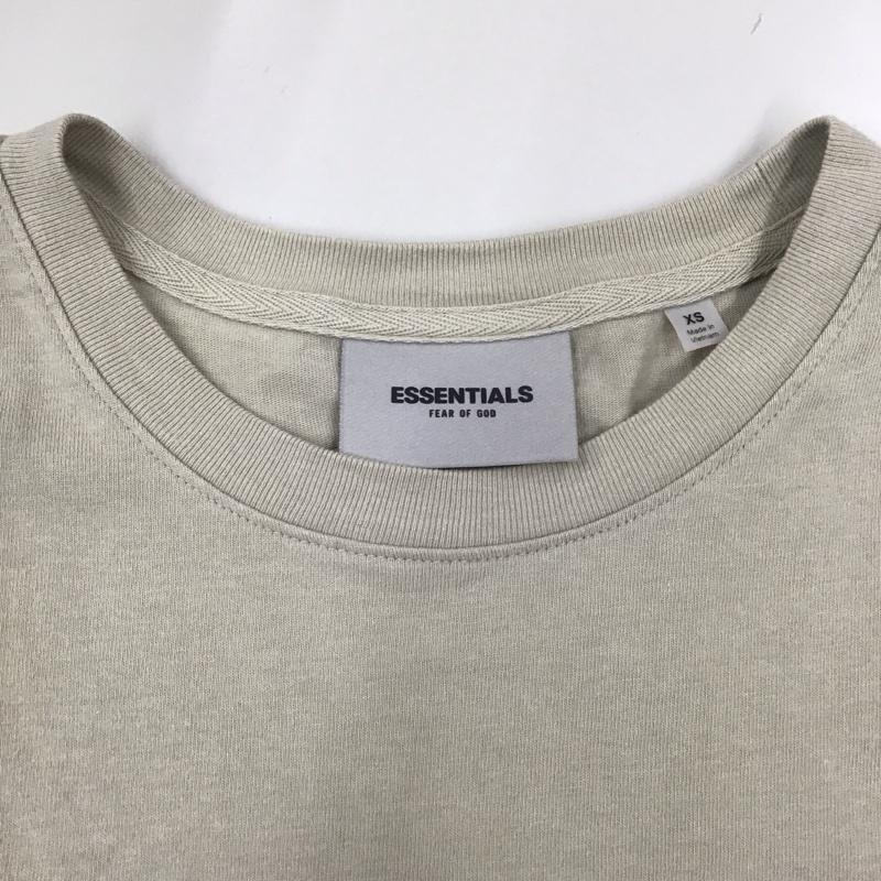 エッセンシャルズ ESSENTIALS Tシャツ 半袖 FEAR OF GOD FOG クルーネック XS ロゴ、文字 ベージュ / ベージュ /  メンズ USED 古着 中古 10122610