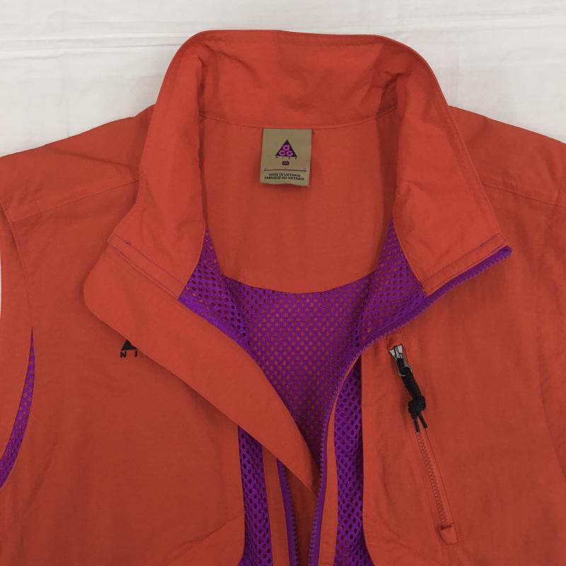 ナイキ エィシージー NIKE ACG ベスト ベスト BQ7210-634 NIKE AS M NRG ACG VEST HABANERO RED M ロゴ、文字 赤 / レッド / X 紫 / パープル /  メンズ USED 古着 中古 10149774