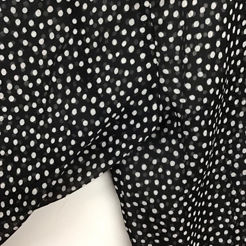ザラ ZARA シャツ、ブラウス 長袖 シアーシャツ ブラウス L ドット 黒 / ブラック /  レディース USED 古着 中古 10136906