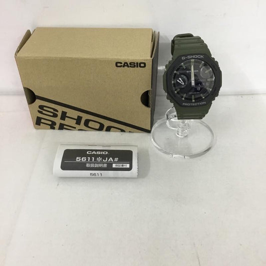 ジーショック G-SHOCK 腕時計 アナログ（クォーツ式） GA-2110SU 八角形 箱有 ロゴ、文字 カーキ / カーキ /  メンズ USED 古着 中古 10128998