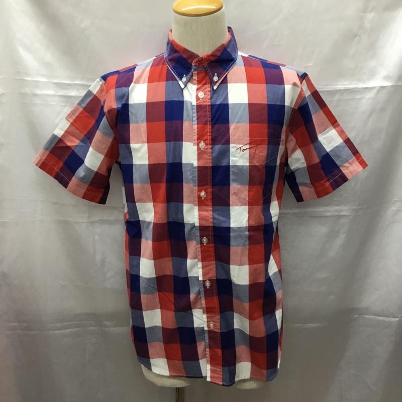 トミー TOMMY シャツ、ブラウス 半袖 ボタンダウンシャツ M チェック マルチカラー / マルチカラー /  メンズ USED 古着 中古 10108968