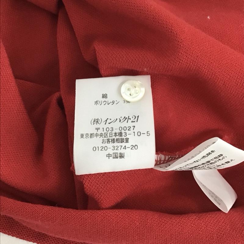 ラルフローレン RALPHLAUREN ポロシャツ 半袖 L 無地 赤 / レッド /  レディース USED 古着 中古 10131749