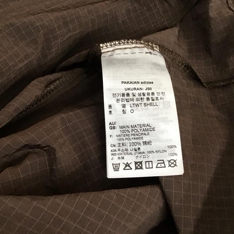 アディダス adidas ジャケット、上着 ジャンパー、ブルゾン HA1284 ナイロンジャケット ロゴ、文字 茶 / ブラウン /  メンズ USED 古着 中古 10131066