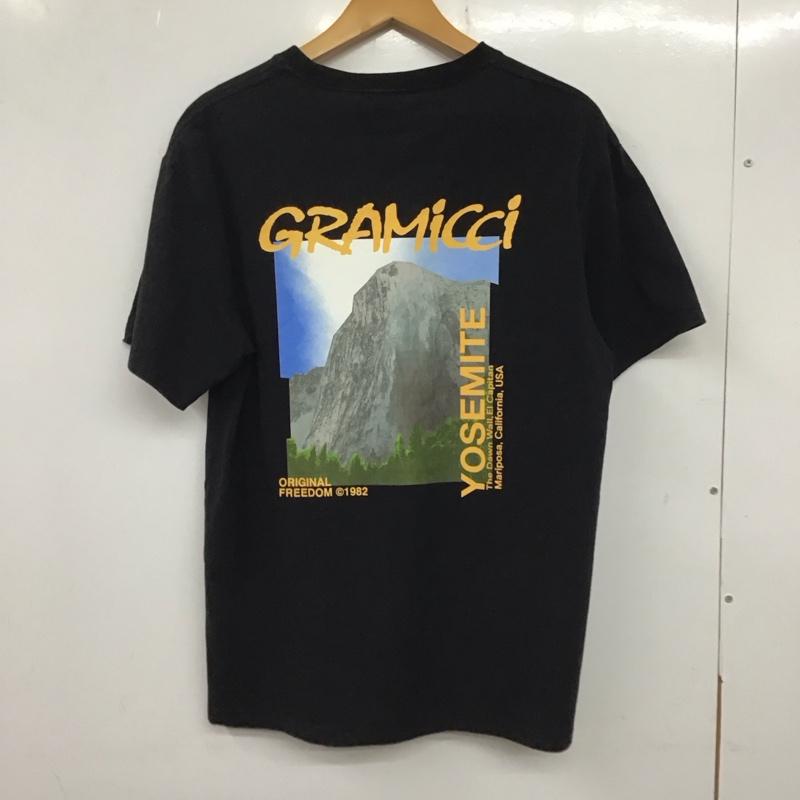 グラミチ GRAMICCI Tシャツ 半袖 g2su-t010 ドーンウォールTシャツ プリントTシャツ 半袖カットソー M ロゴ、文字 黒 / ブラック /  メンズ USED 古着 中古 10136563
