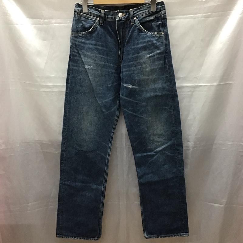 アベイシングエイプ A BATHING APE パンツ デニム、ジーンズ デニムパンツ ストレートパンツ スリムパンツ カジュアルパンツ S 無地 インディゴ / インディゴ /  メンズ USED 古着 中古 10111698