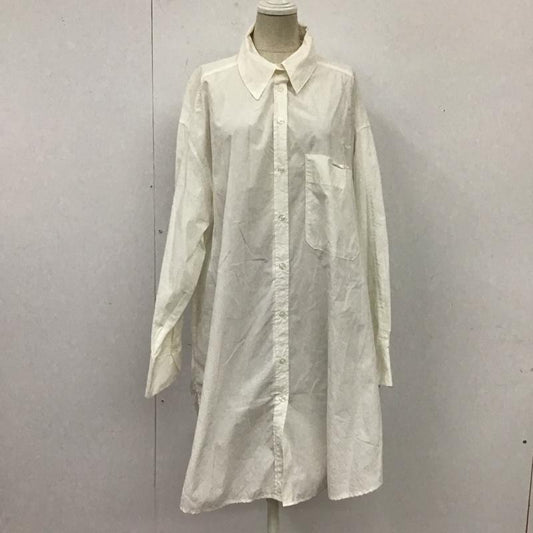 ザラ ZARA シャツ、ブラウス 長袖 8372 039 250 ロングシャツ M 無地 白 / ホワイト /  レディース USED 古着 中古 10116219