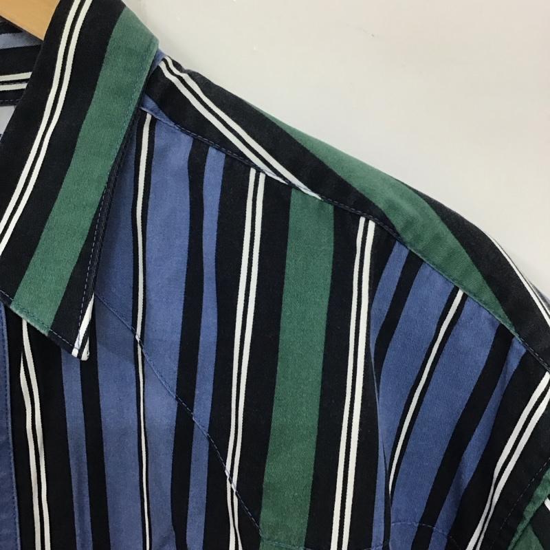 ラングラー Wrangler シャツ、ブラウス 半袖 半袖シャツ ストライプシャツ カラーシャツ ストライプ マルチカラー / マルチカラー /  メンズ USED 古着 中古 10136714