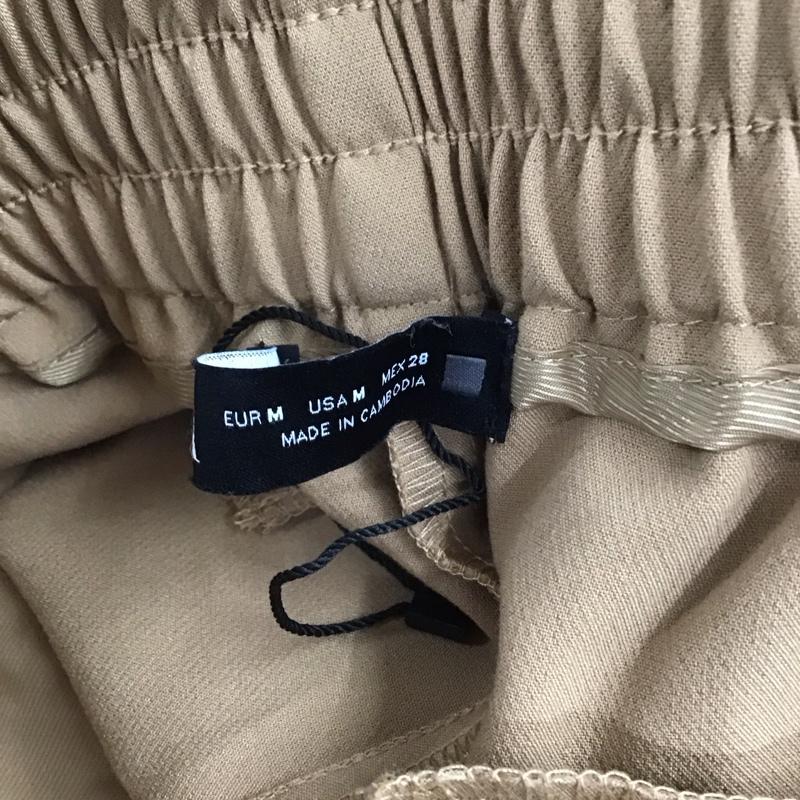 ザラ ZARA パンツ スラックス ワイドパンツ カジュアルパンツ ワークパンツ スラックス M 無地 ベージュ / ベージュ /  レディース USED 古着 中古 10124573