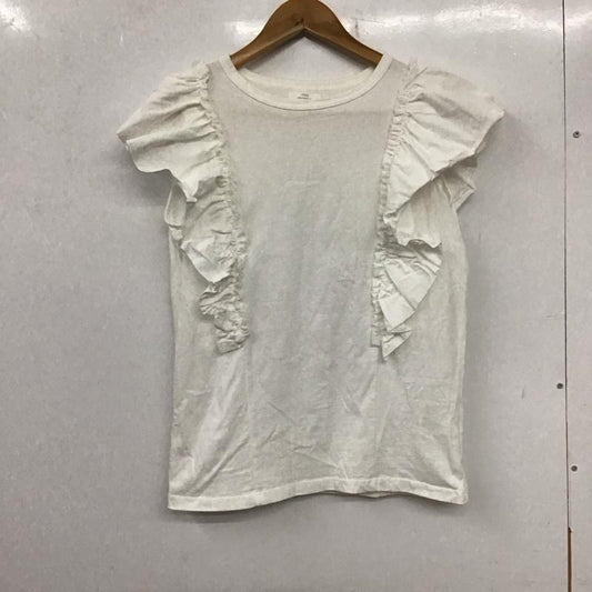 アイテムズ アーバンリサーチ ITEMS URBAN RESEARCH カットソー 半袖 IT35-21A012 フハクラッフルプルオーバー FREE 無地 白 / ホワイト /  レディース USED 古着 中古 10137383