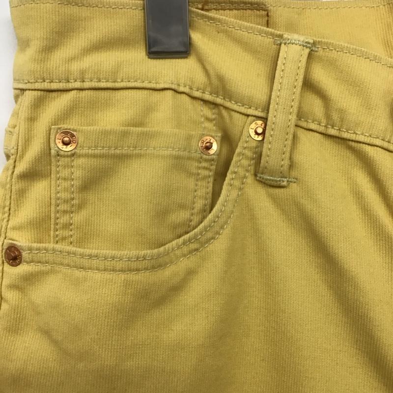 リーバイストラウスアンドコー Levi Strauss & co. パンツ デニム、ジーンズ コーデュロイパンツ スリムパンツ カジュアルパンツ ストレッチパンツ 30インチ 無地 黄 / イエロー /  メンズ USED 古着 中古 10140719